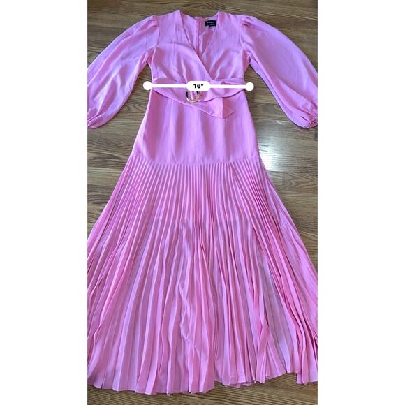 BARDOT DAYTONA LONG SLEEVE Garden MAXI DRESS IN VINTAGE PINK size small - Picture 6 of 16